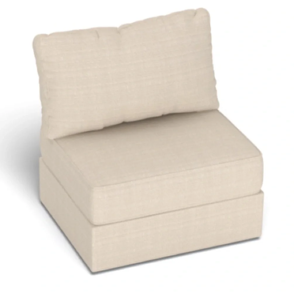 Lovesac Seat Cover Set in Seashell Solid Polylinen Used